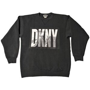 VTG 90s DKNY Donna Karen New York‎ Statue of Liberty Adult Medium? Sweatshirt